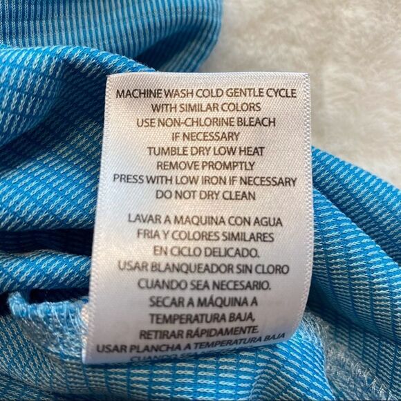 Seg’ments Light Blue 3/4 Sleeve Pullover Top Size Large - Picture 5 of 8